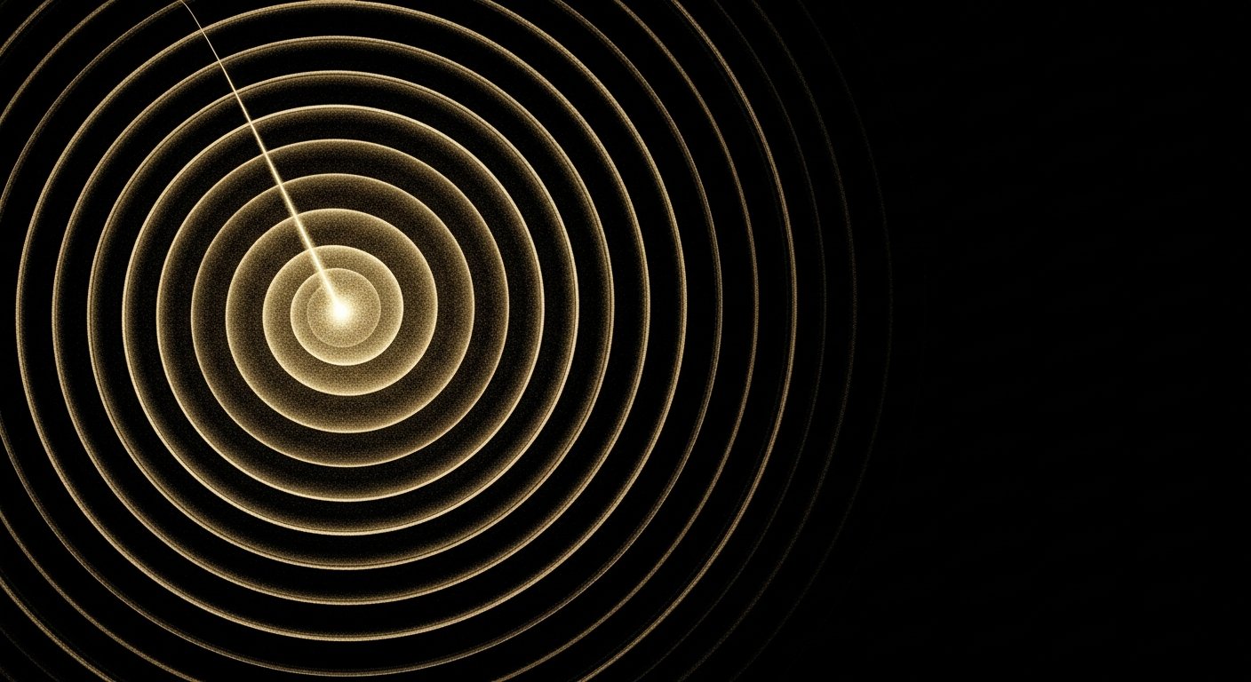 Concentric sound waves radiating from a single point — retune signal